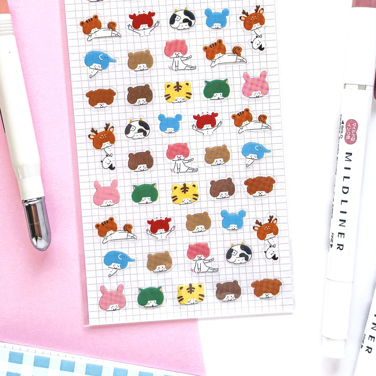[Limited Edition] mizutama / Petit Stickers - Animal