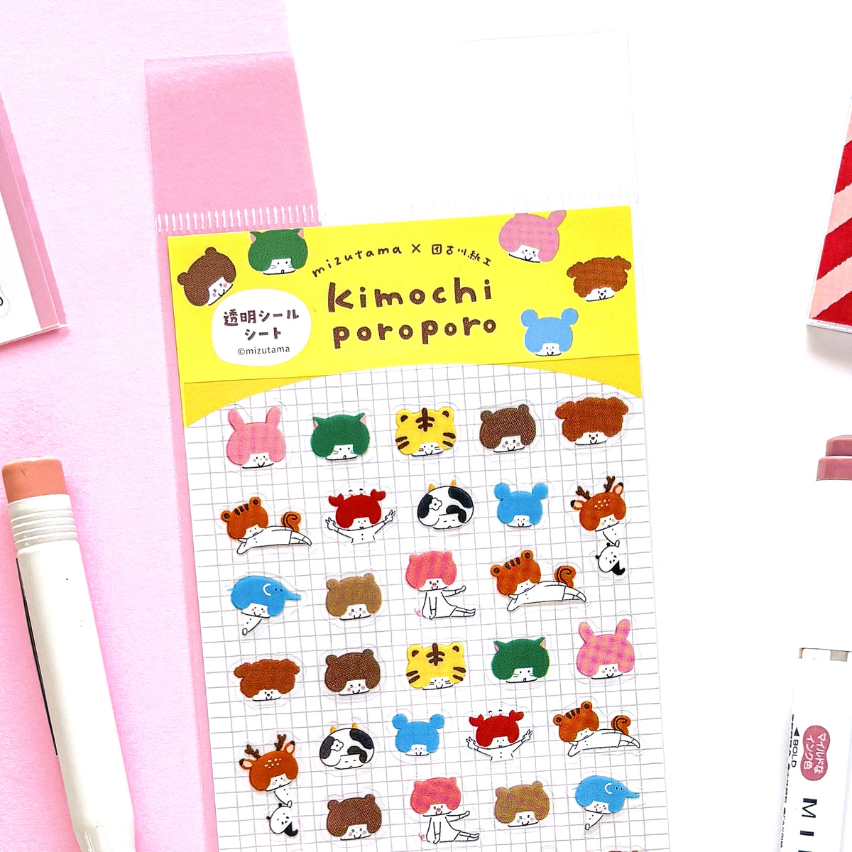 [Limited Edition] mizutama / Petit Stickers - Animal