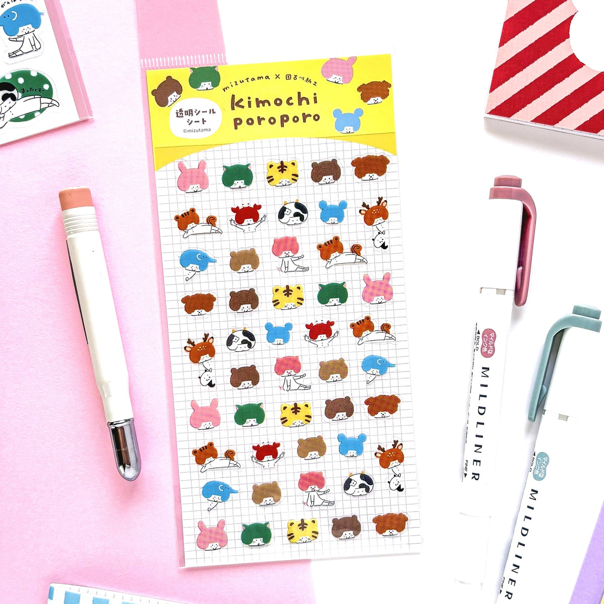 [Limited Edition] mizutama / Petit Stickers - Animal