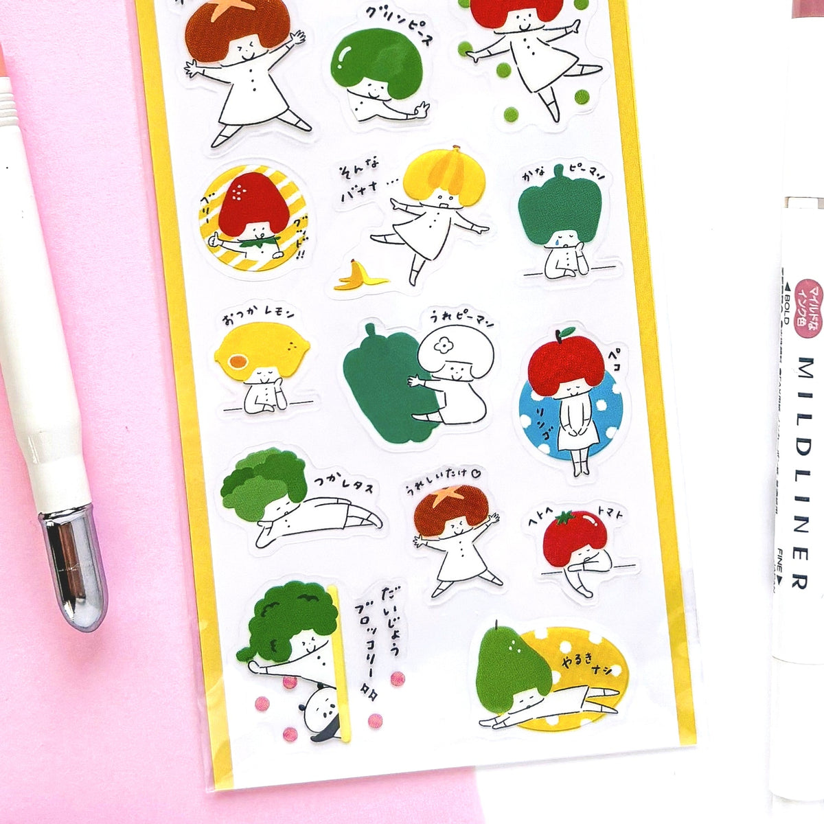 [Limited Edition] mizutama / Stickers - Vegetable
