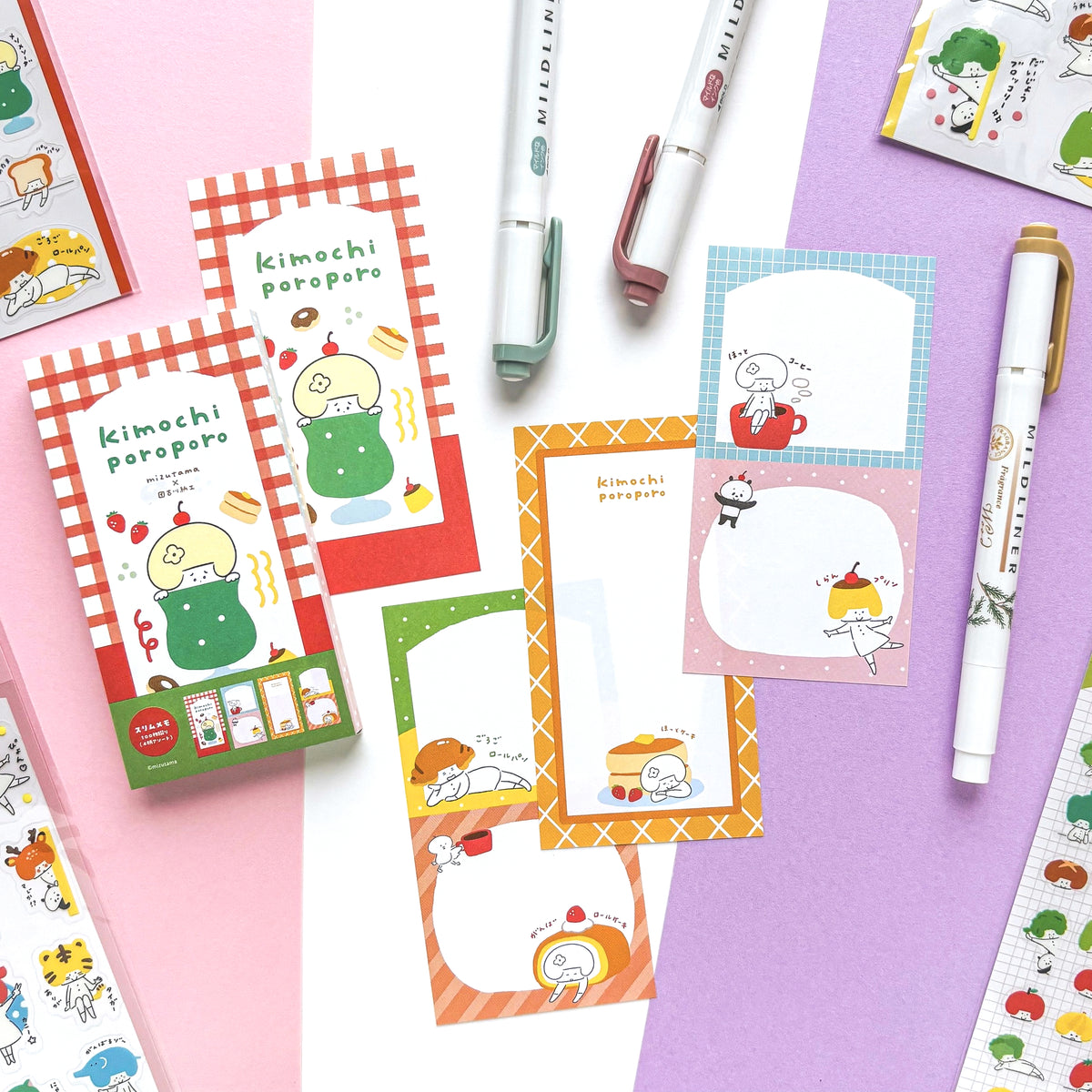 [Limited Edition] mizutama / Slim Memo Pad - Cafe