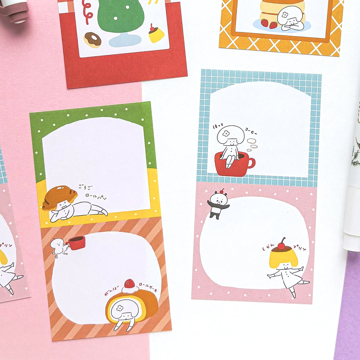 [Limited Edition] mizutama / Slim Memo Pad - Cafe