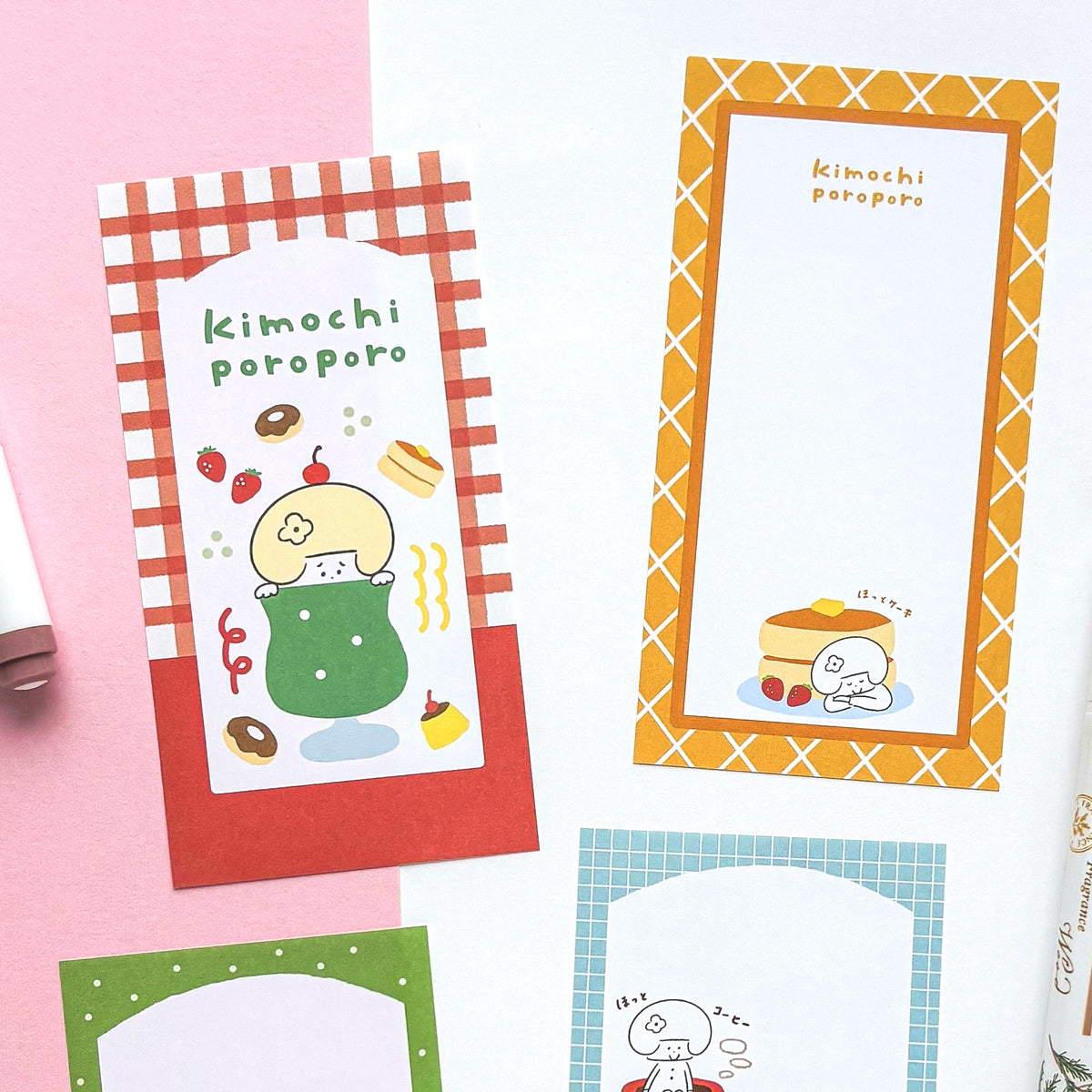 [Limited Edition] mizutama / Slim Memo Pad - Cafe