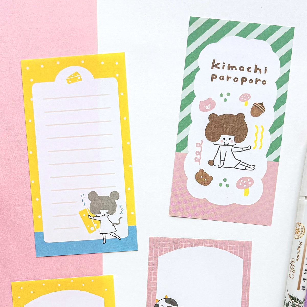 [Limited Edition] mizutama / Slim Memo Pad - Animal