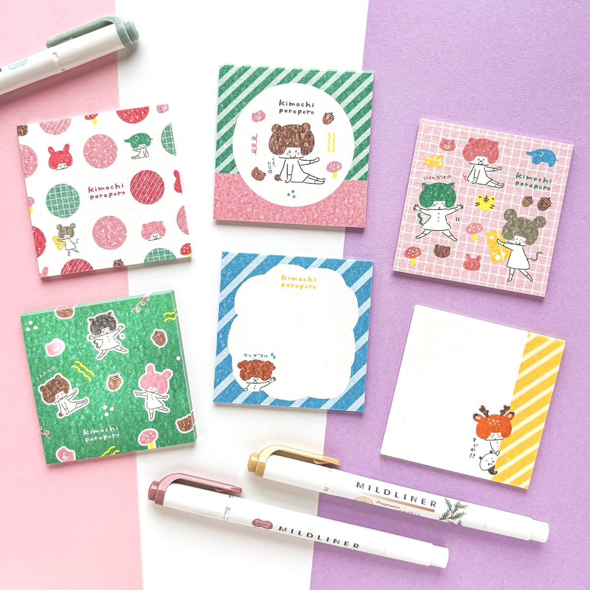 [Limited Edition] mizutama / Washi Paper Memo Pad - Animal (120 sheets)