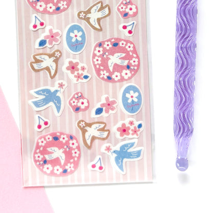 [Spring Limited] Furukawa Paper / Stickers - Cherry Blossom & Bird