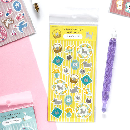 [Spring Limited] Furukawa Paper / Stickers - Cat