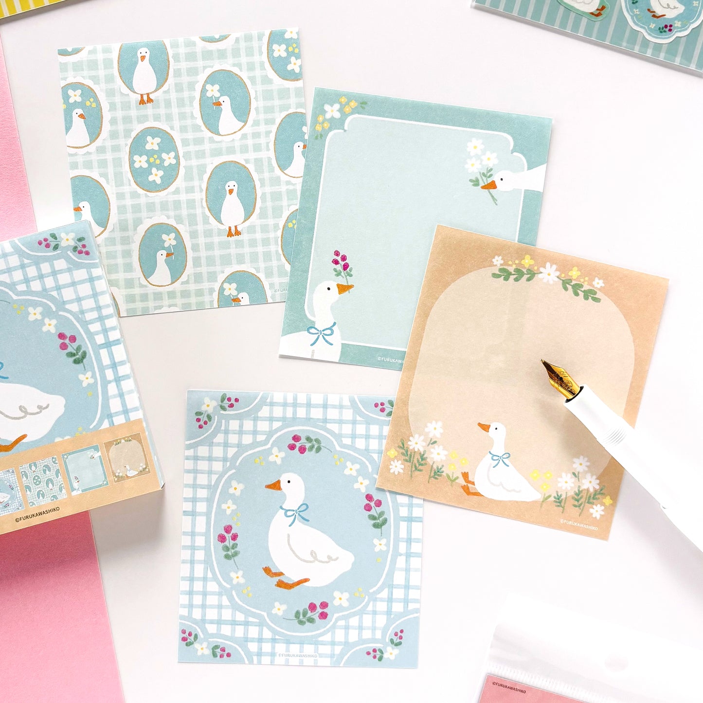 [Spring Limited] Furukawa Paper / Memo Pad - Duck