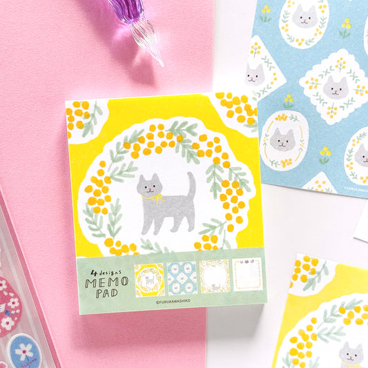[Spring Limited] Furukawa Paper / Memo Pad - Cat