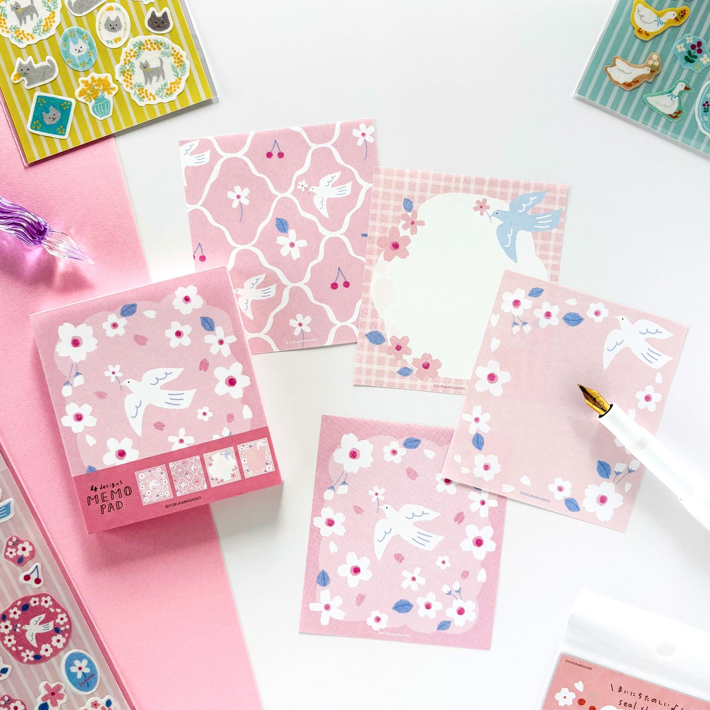 [Spring Limited] Furukawa Paper / Memo Pad - Bird