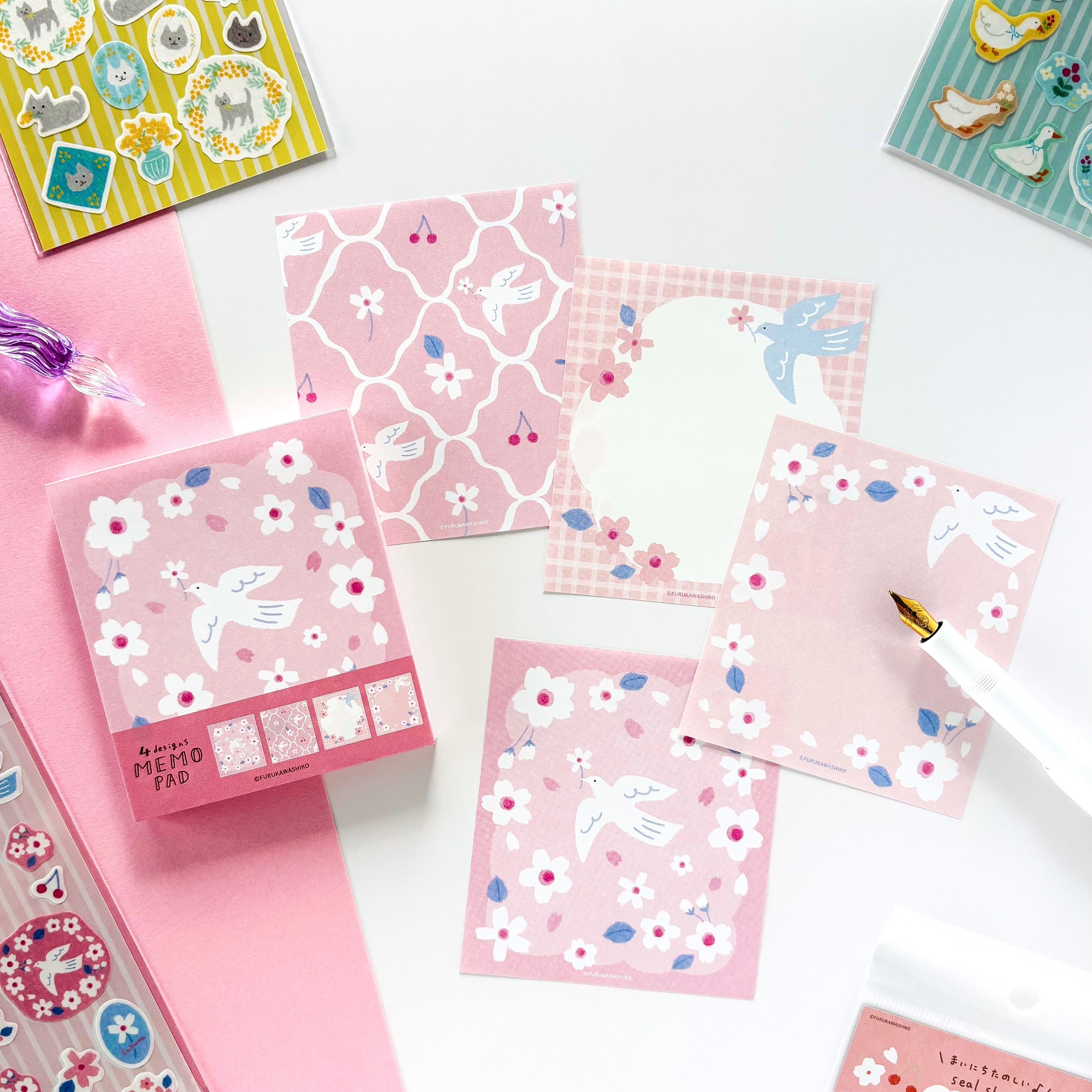 [Spring Limited] Furukawa Paper / Memo Pad - Bird