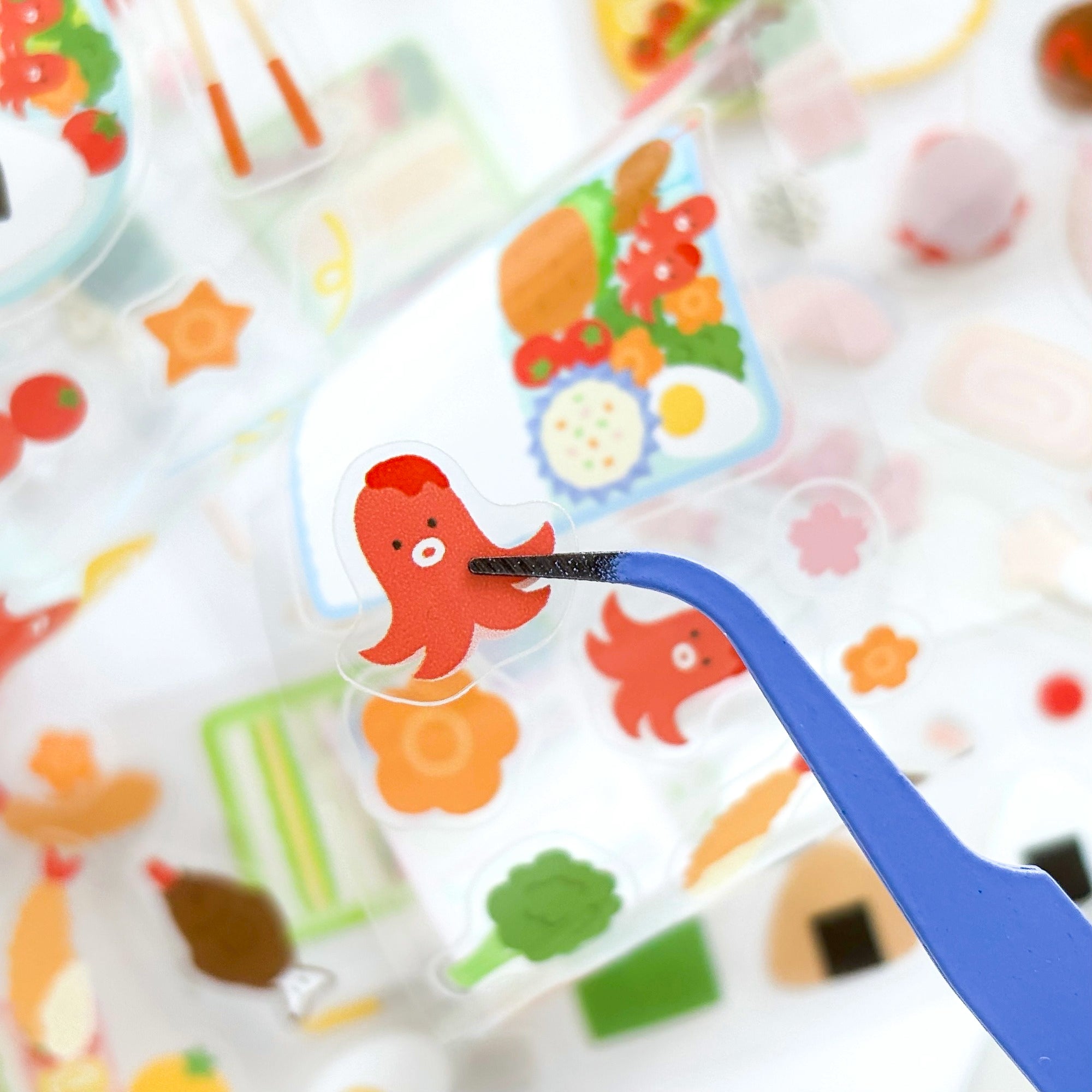 Clear Roll Stickers - Bento