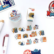 Obi1 / Nyan Nyan MART Washi Tape - Staff & Customer