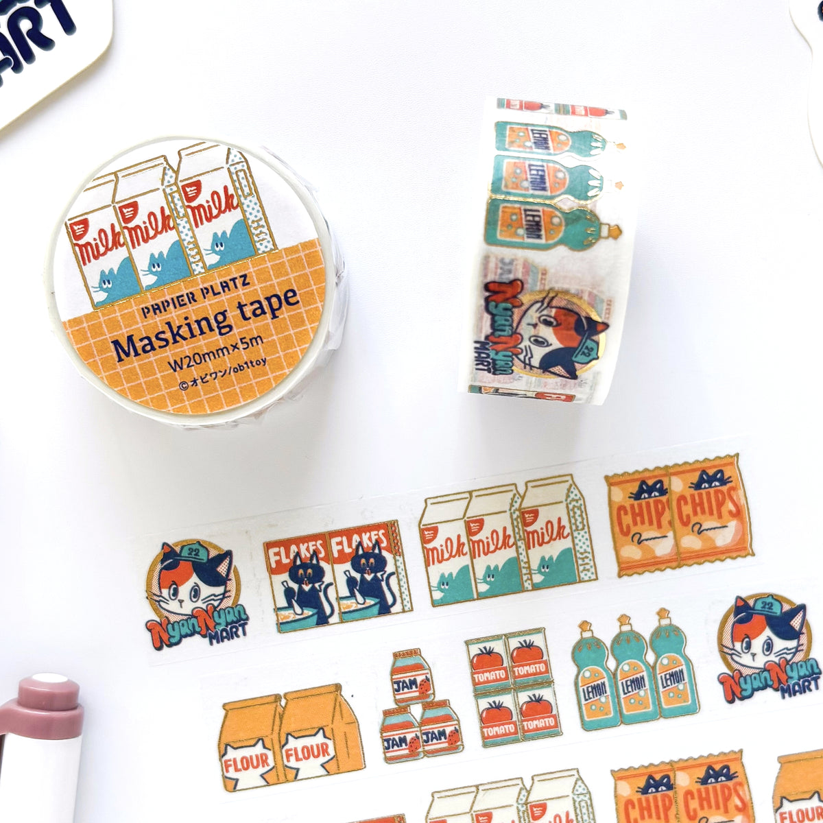 Obi1 / Nyan Nyan MART Washi Tape - Shopping