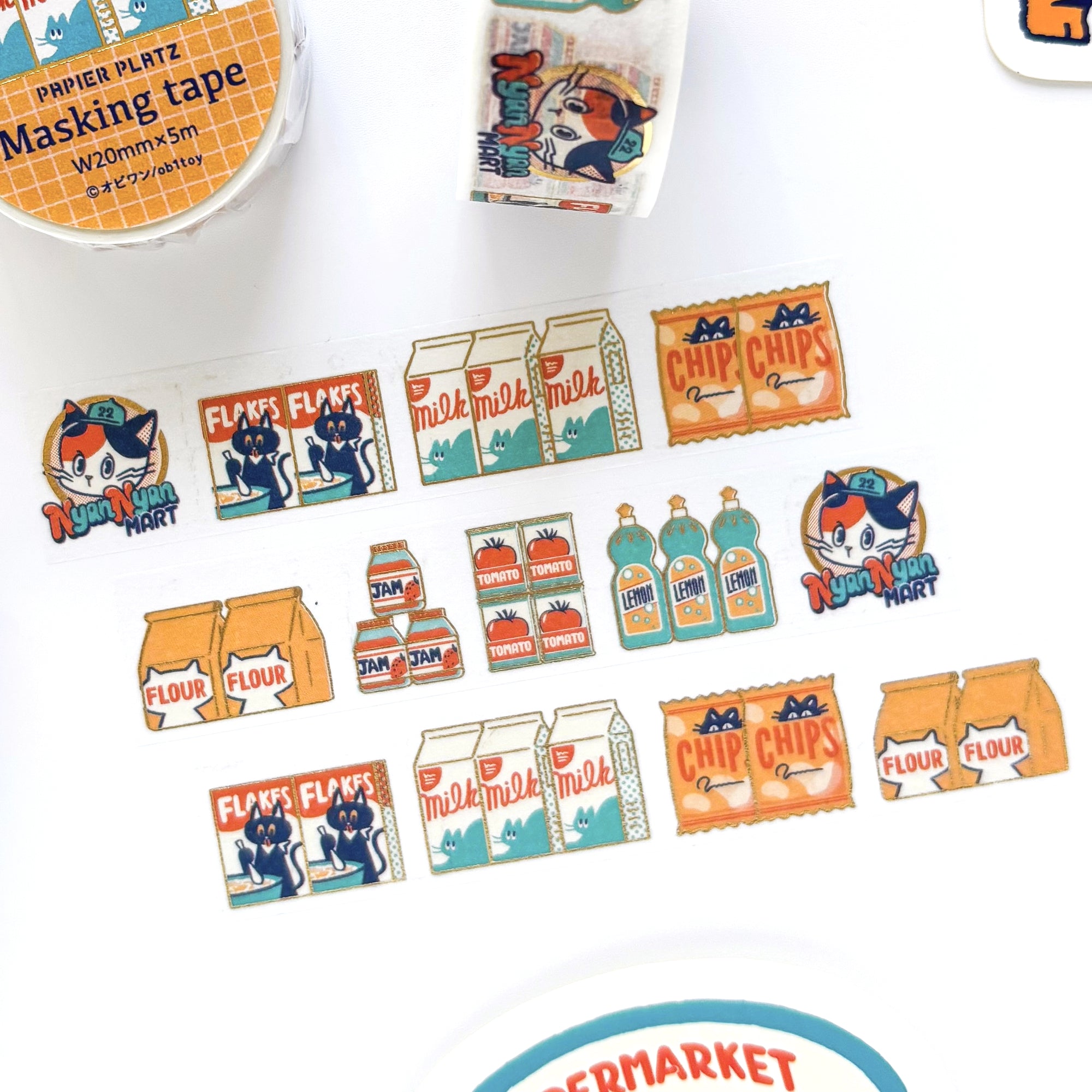 Obi1 / Nyan Nyan MART Washi Tape - Shopping