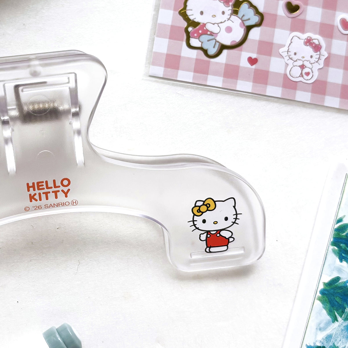 [Limited Edition] "Ukanmuri" Clip - Hello Kitty (Clear)