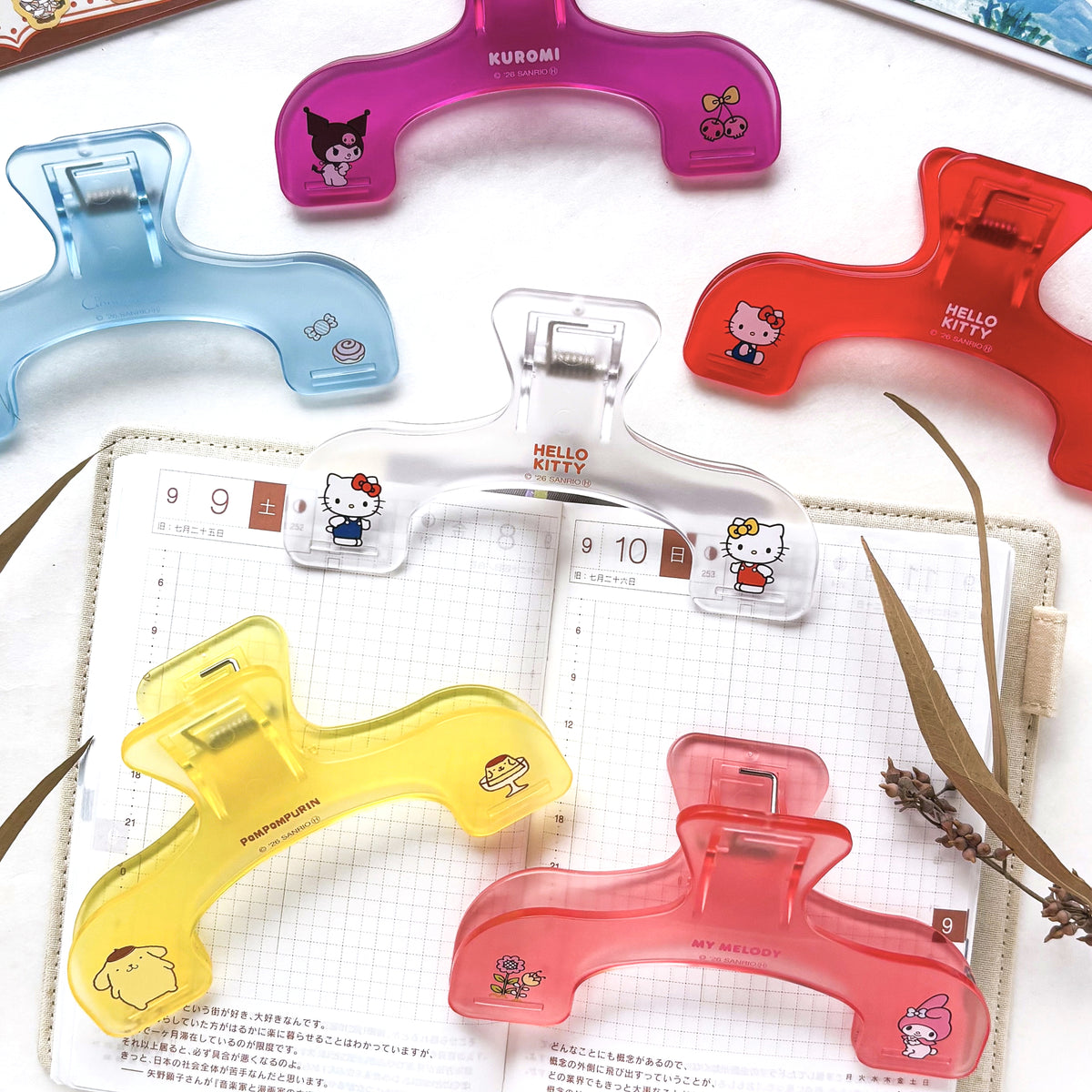 [Limited Edition] "Ukanmuri" Clip - Hello Kity (red)