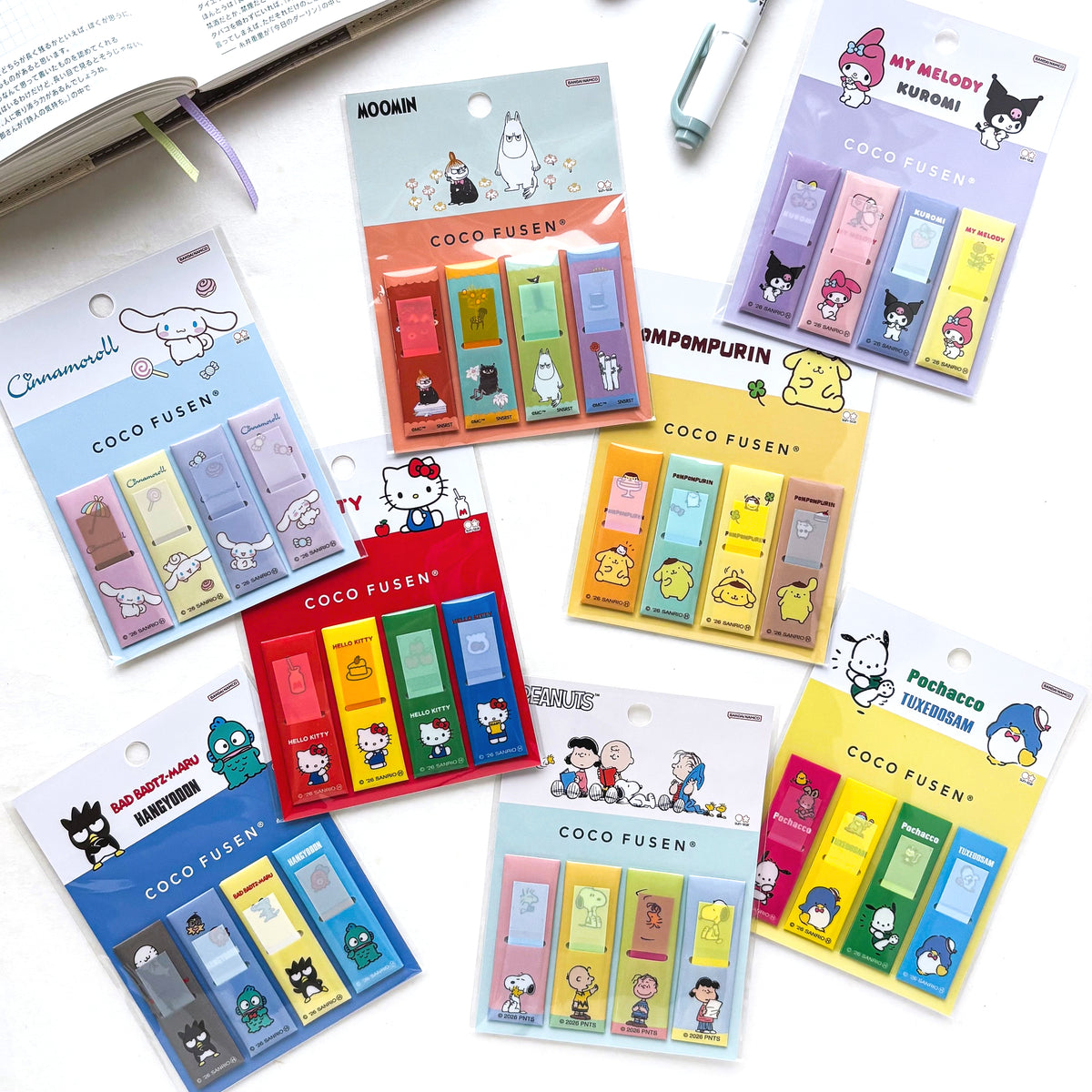 [Limited Edition] Coco Fusen Mini Sticky Notes - Friends