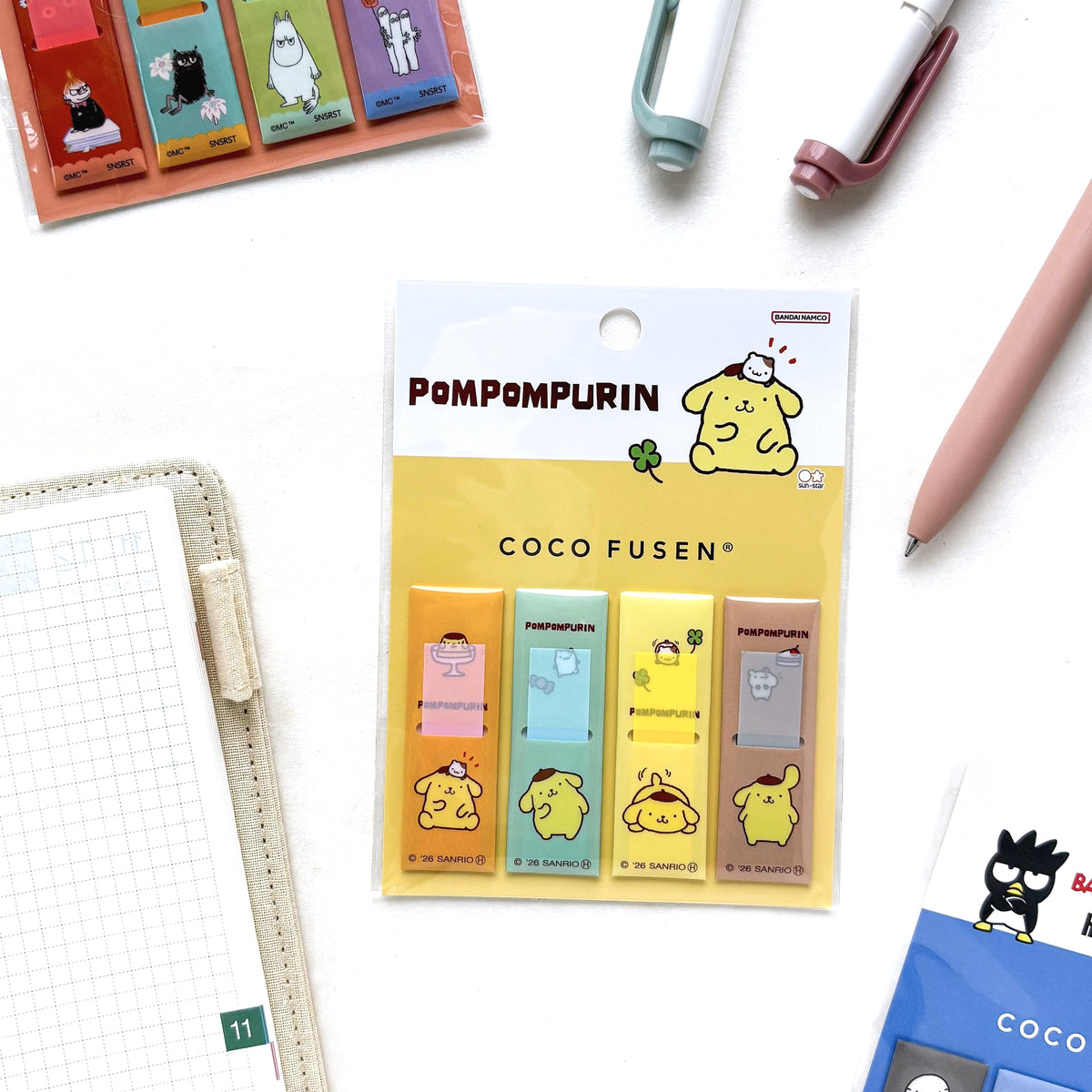 [Limited Edition] Coco Fusen Mini Sticky Notes - Pom Pom Purin