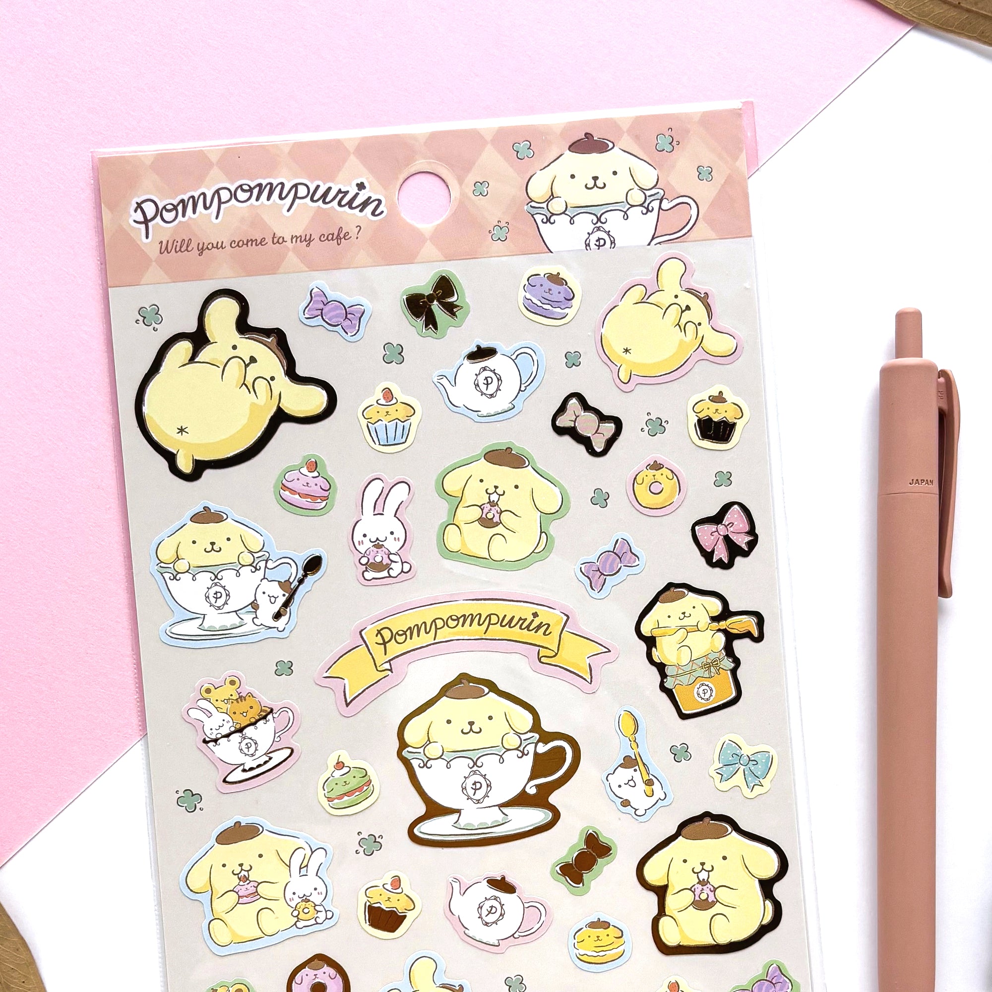 Pom Pom Purin Shiny Stickers