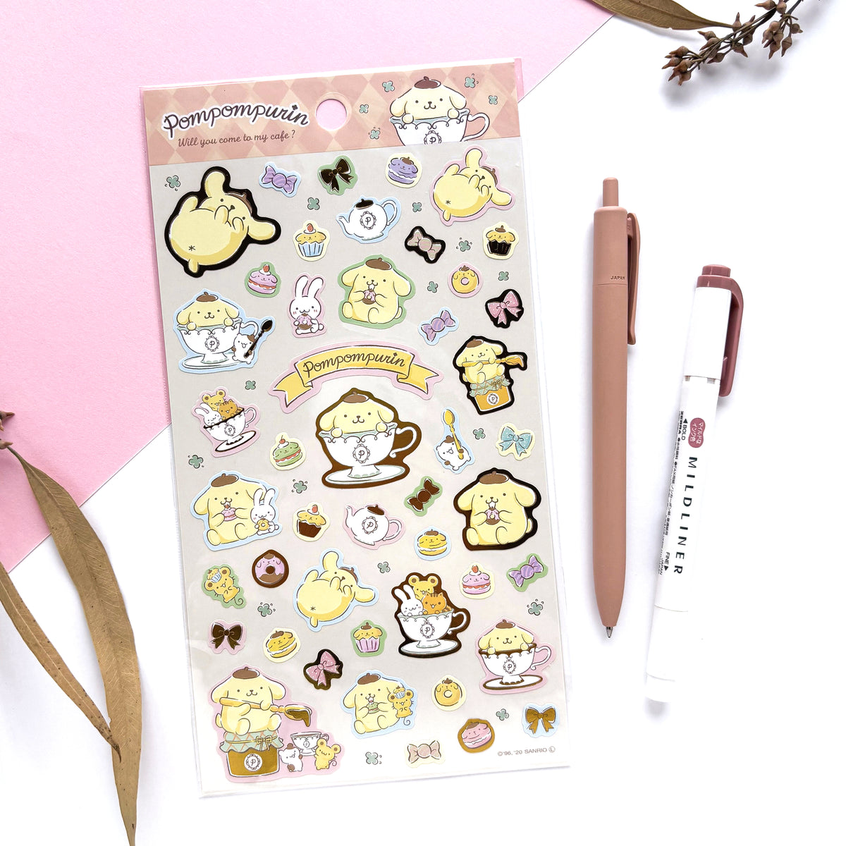Pom Pom Purin Shiny Stickers