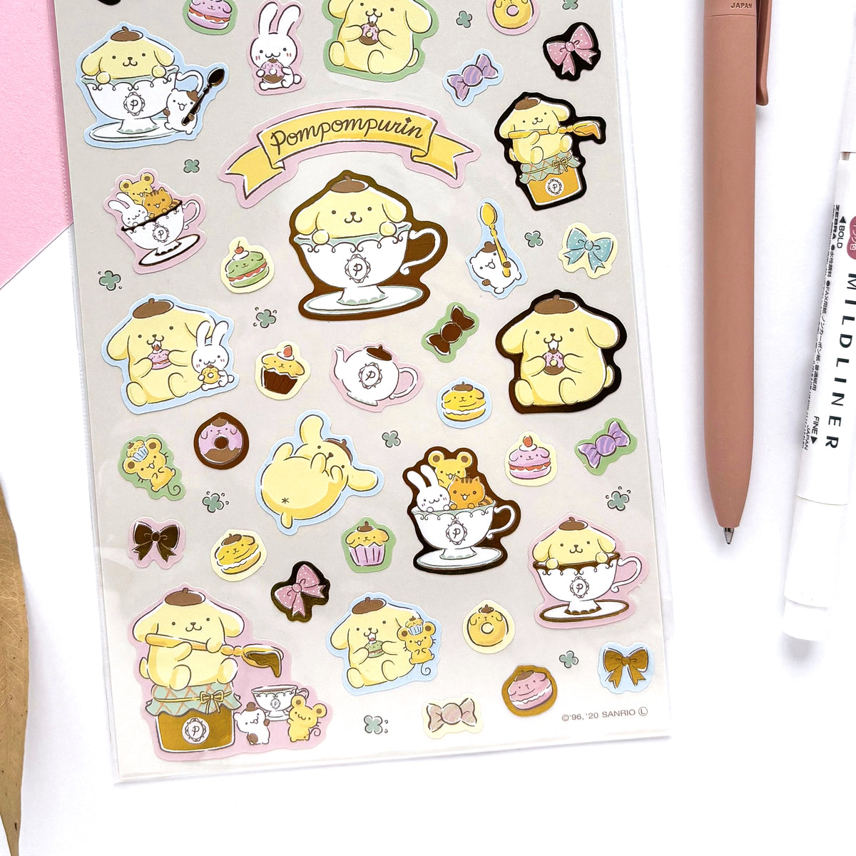 Pom Pom Purin Shiny Stickers
