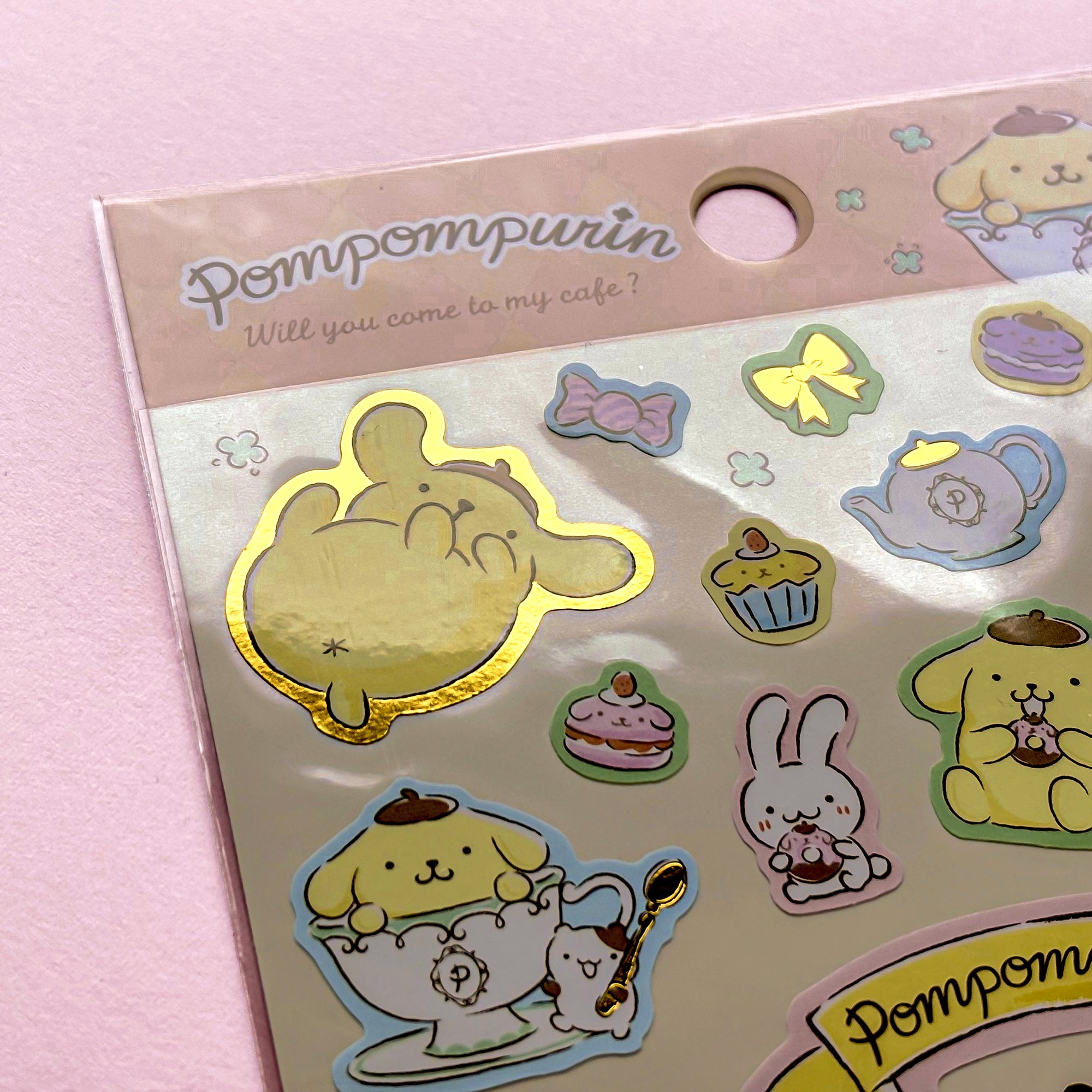 Pom Pom Purin Shiny Stickers