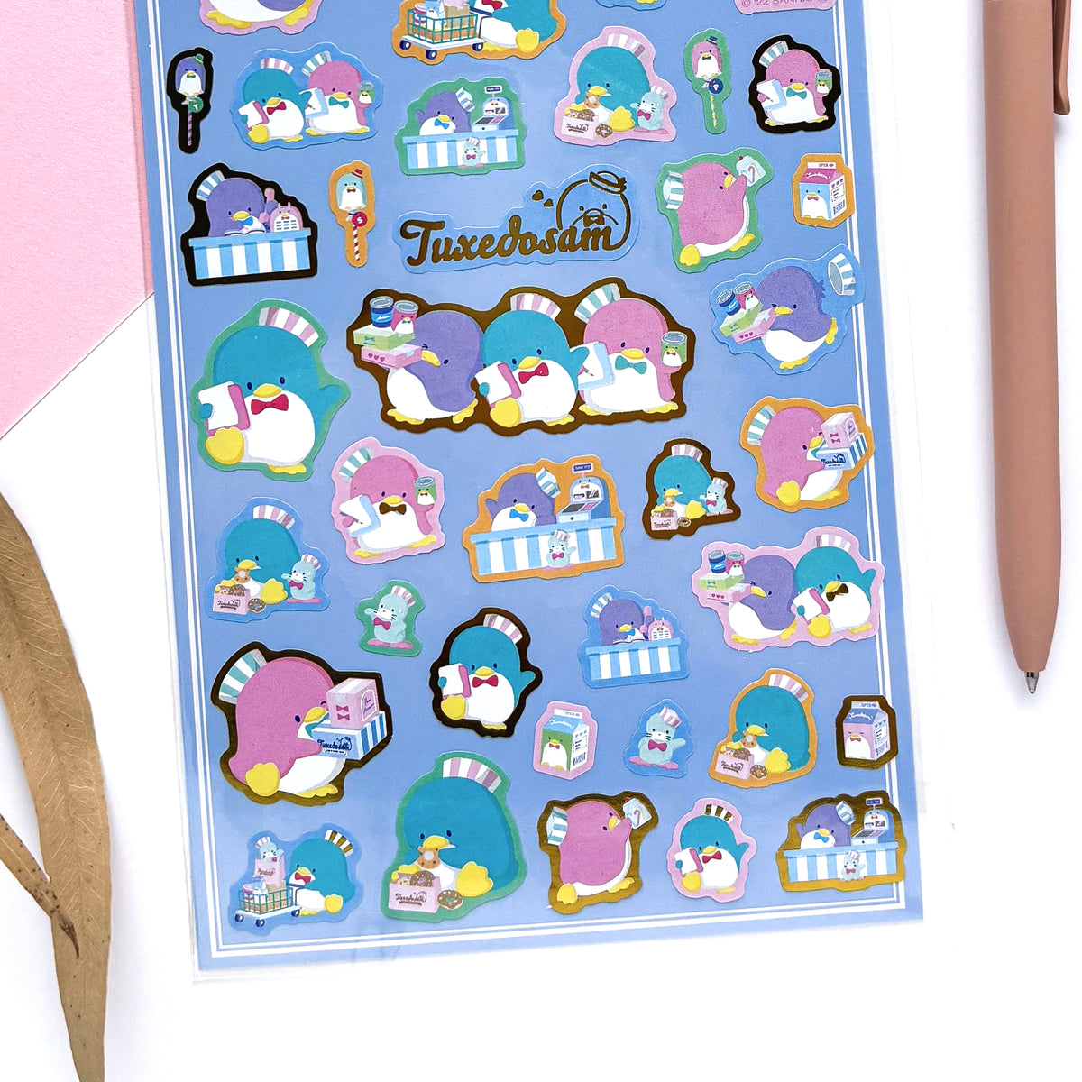 Tuxedo Sam Shiny Stickers