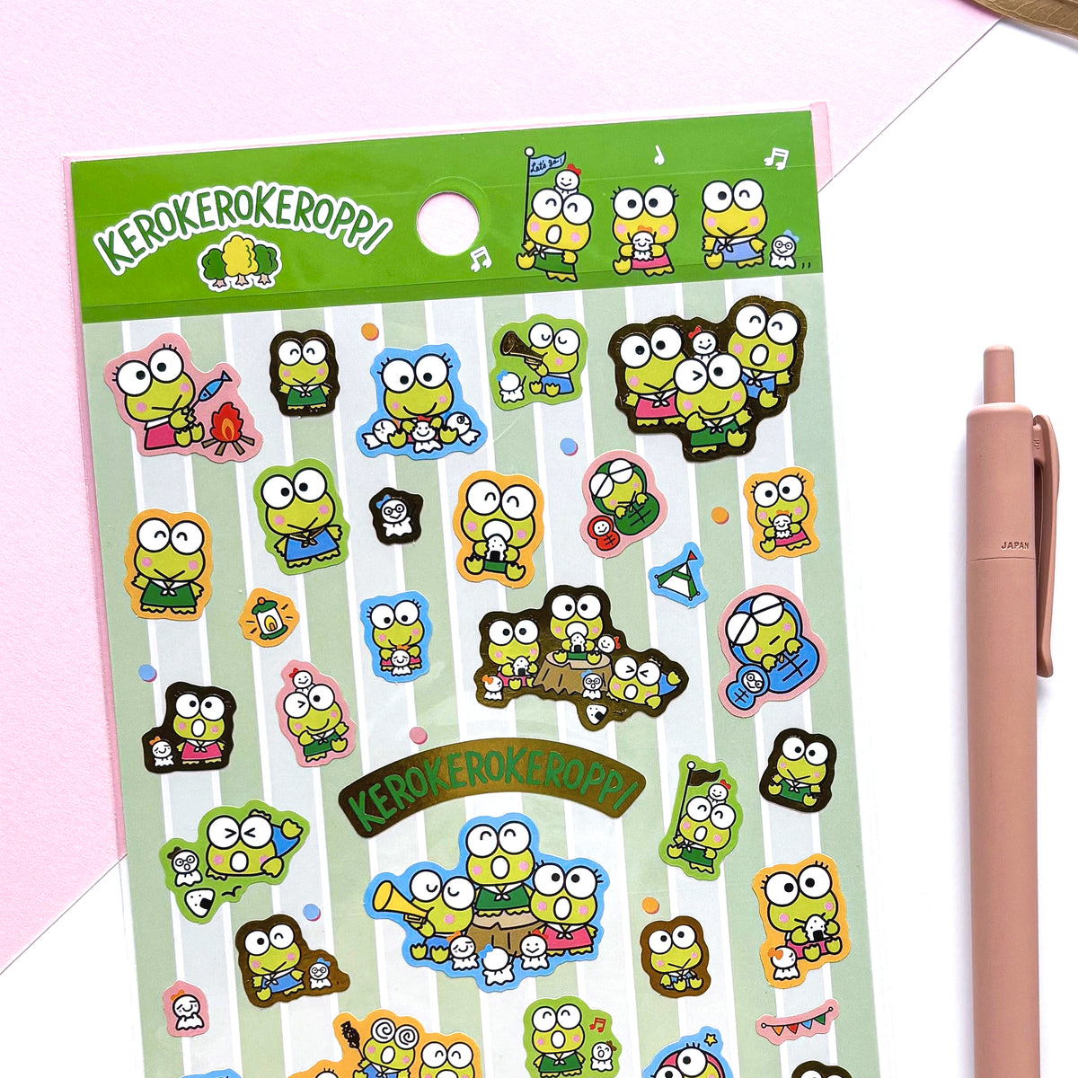 Keroppi Shiny Stickers