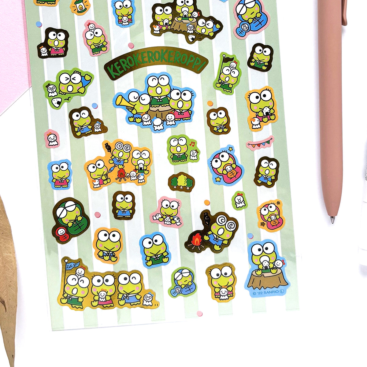 Keroppi Shiny Stickers