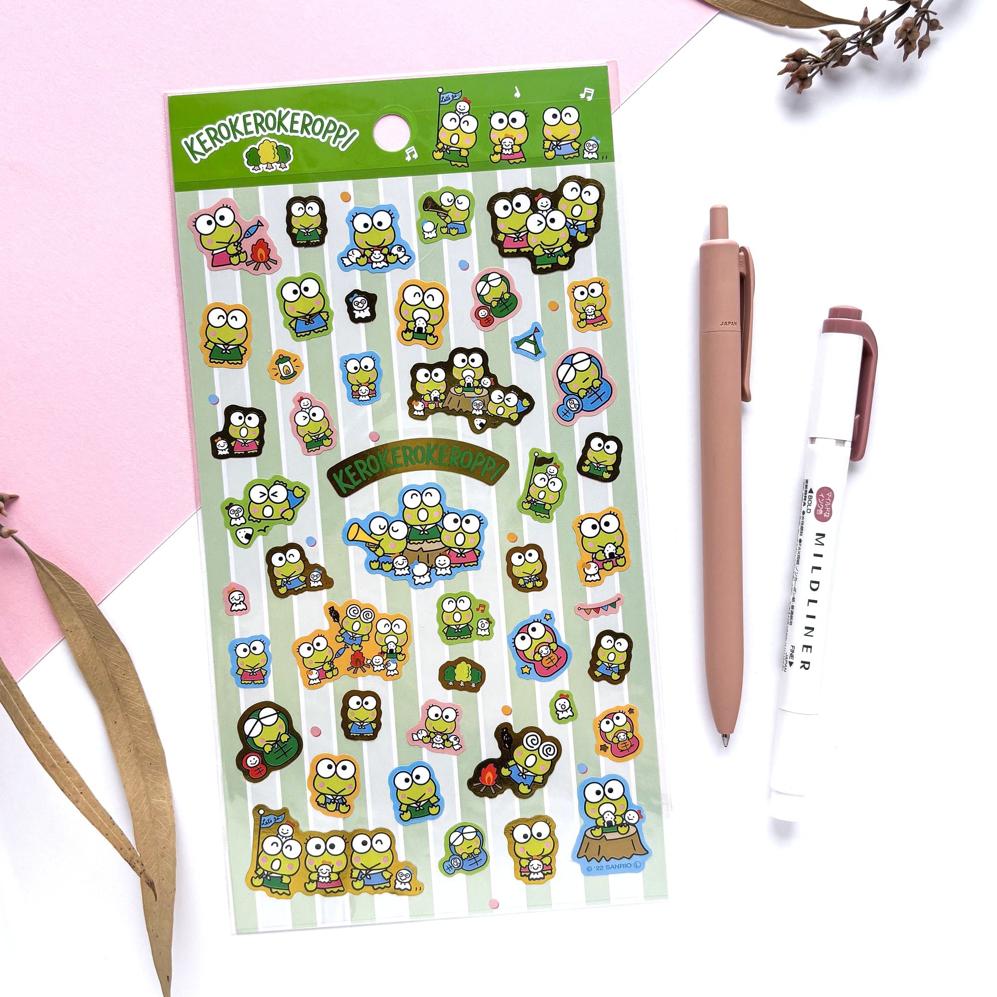 Keroppi Shiny Stickers