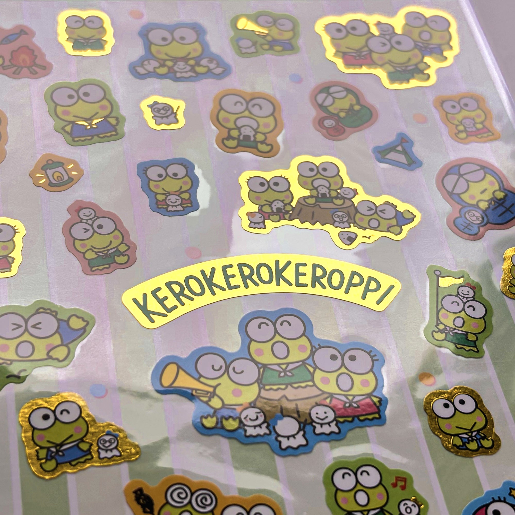 Keroppi Shiny Stickers