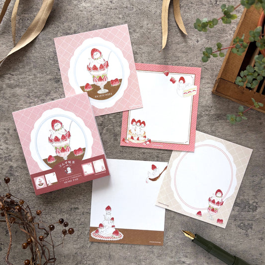 [Limited Edition] Tocorocomugi / Memo Pad - Strawberry