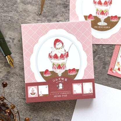 [Limited Edition] Tocorocomugi / Memo Pad - Strawberry