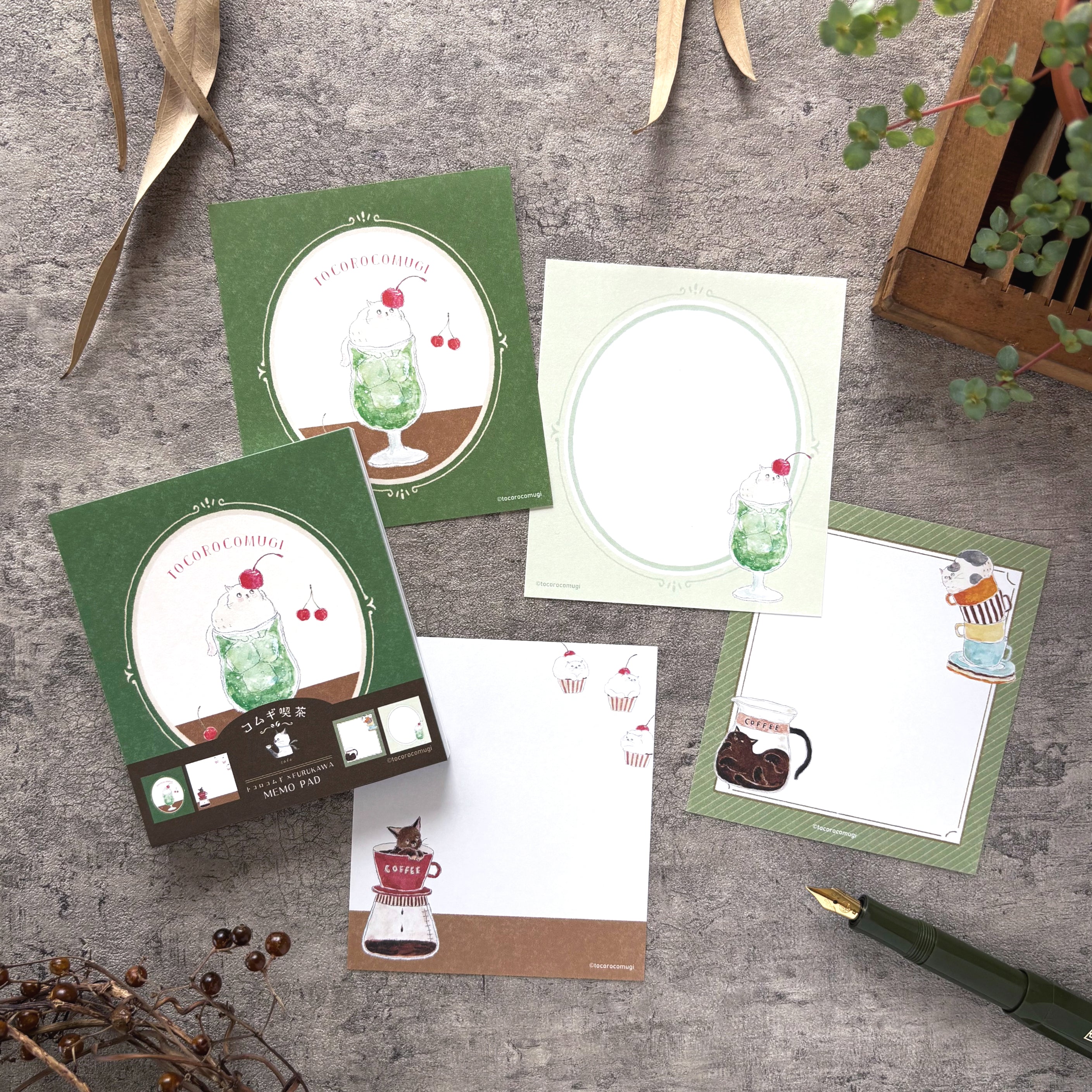 [Limited Edition] Tocorocomugi / Memo Pad - Cafe