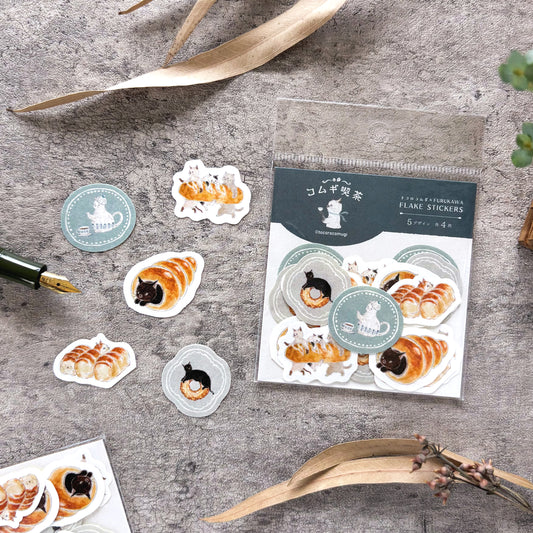 [Limited Edition] Tocorocomugi / Flake Stickers - Bread