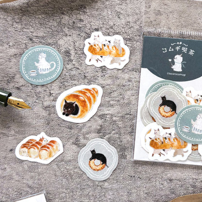 [Limited Edition] Tocorocomugi / Flake Stickers - Bread