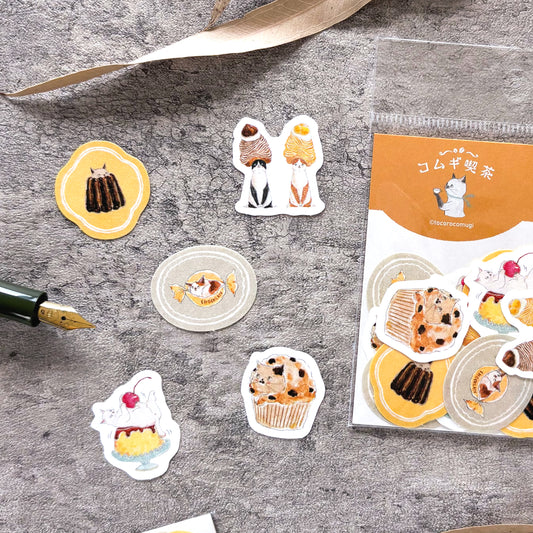 [Limited Edition] Tocorocomugi / Flake Stickers - Sweets