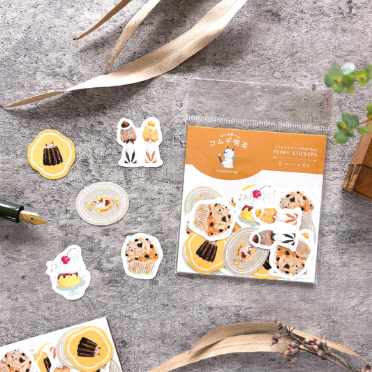 [Limited Edition] Tocorocomugi / Flake Stickers - Sweets