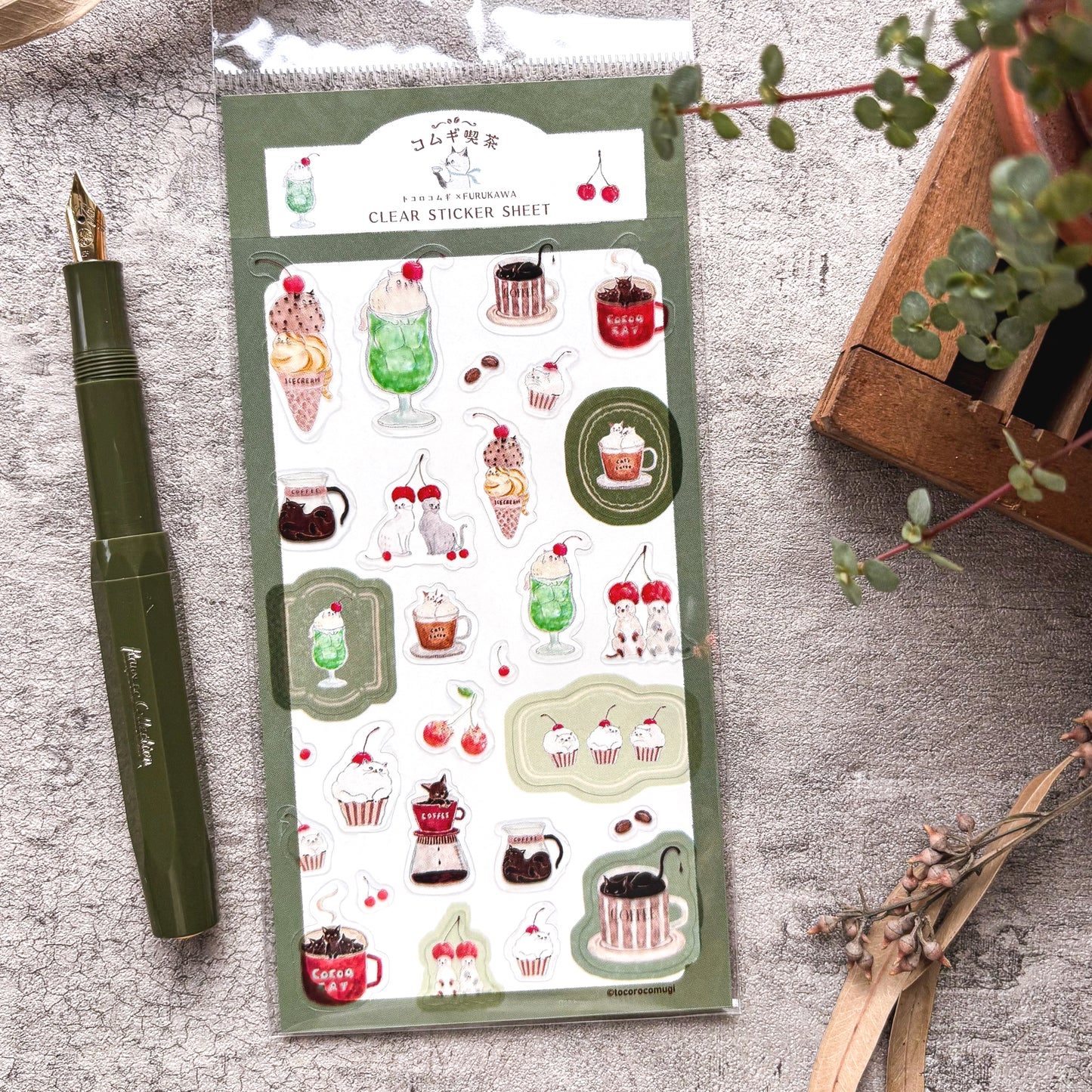 [Limited Edition] Tocorocomugi / Stickers - Cafe