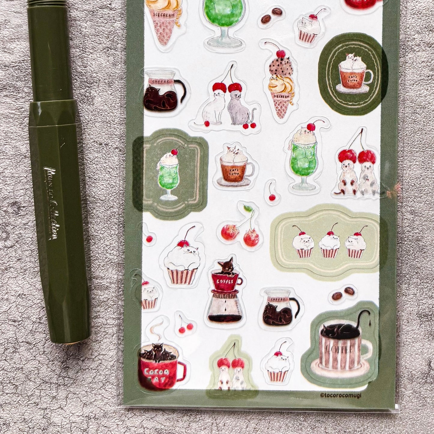 [Limited Edition] Tocorocomugi / Stickers - Cafe