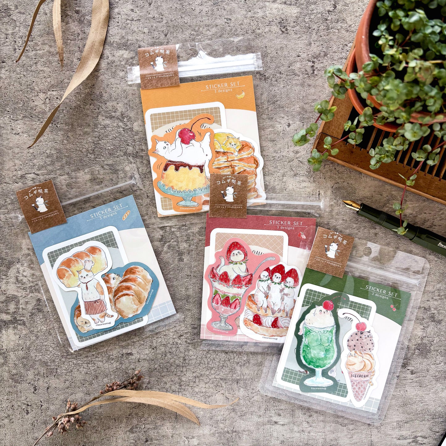 [Limited Edition] Tocorocomugi / Vinyl Sticker - Sweets