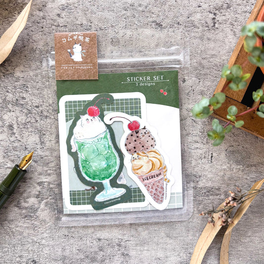 [Limited Edition] Tocorocomugi / Vinyl Sticker - Cafe