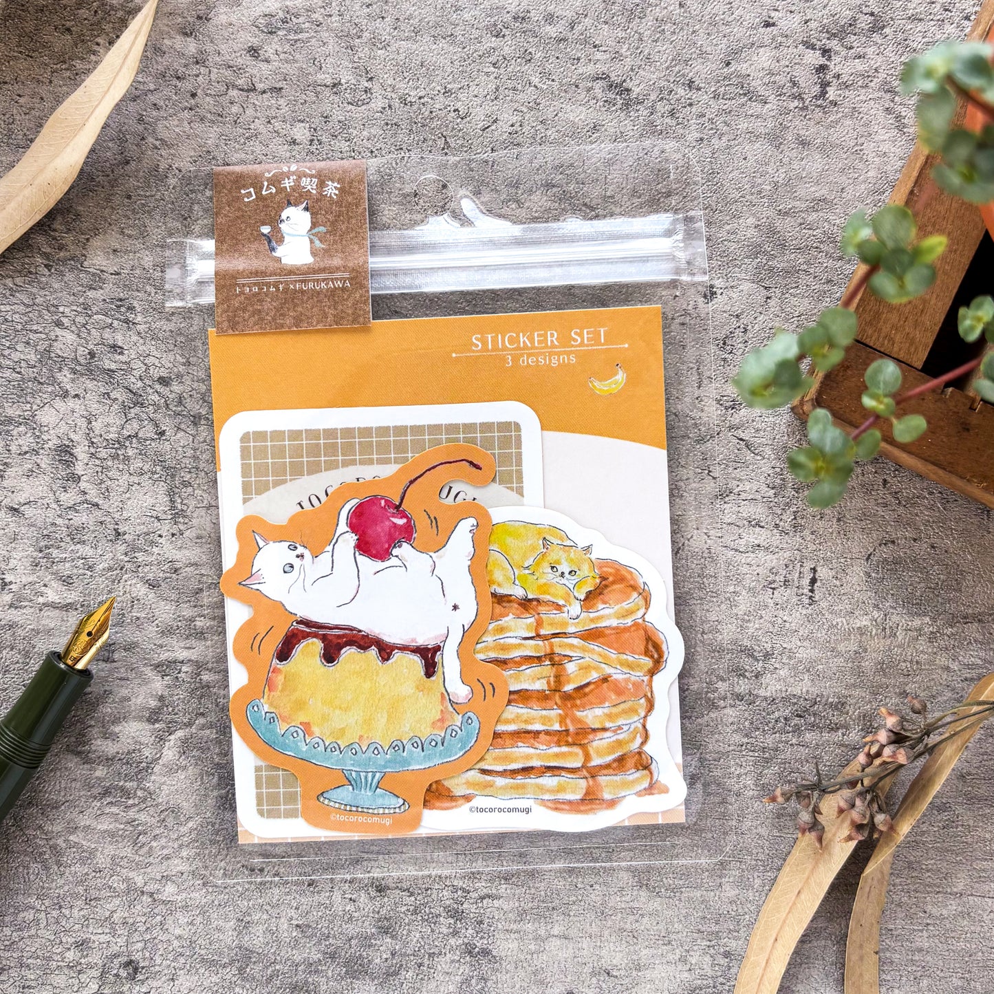 [Limited Edition] Tocorocomugi / Vinyl Sticker - Sweets