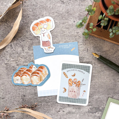 【数量限定】トコロコムギ / ステッカー（３柄セット）「パン」