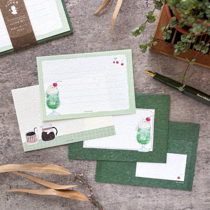 [Limited Edition] Tocorocomugi / Mini Letter Set - Cafe