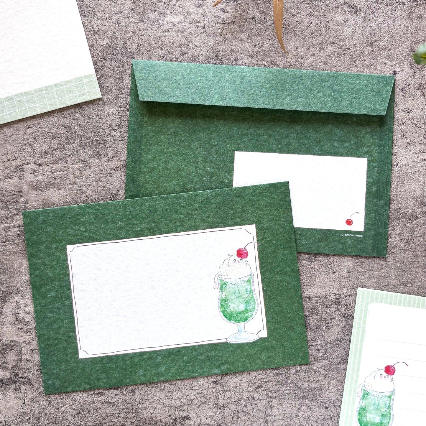 [Limited Edition] Tocorocomugi / Mini Letter Set - Cafe