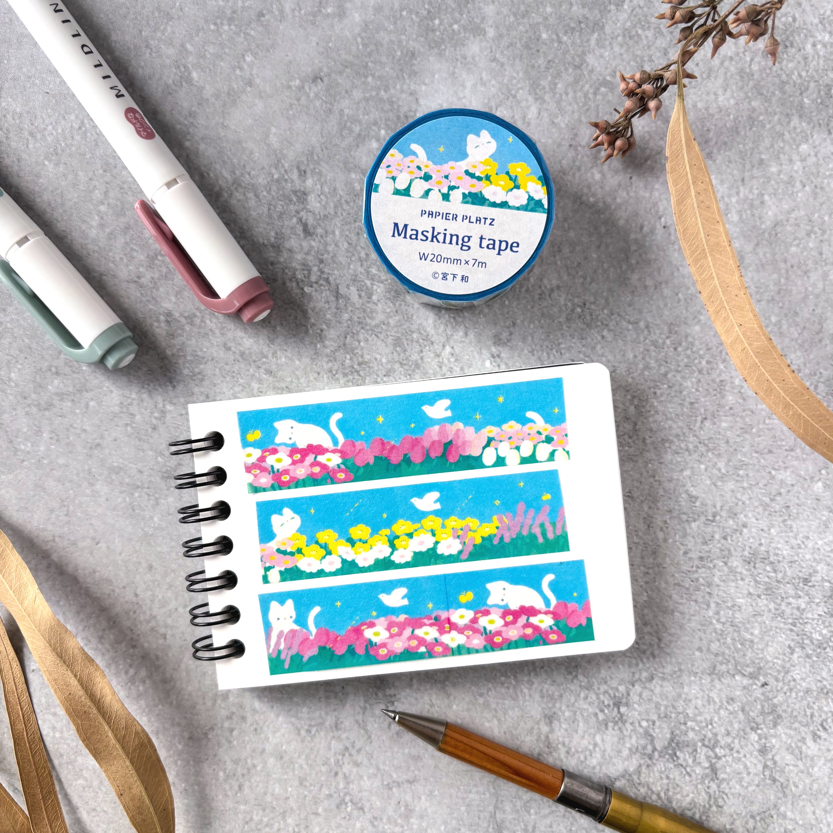Nodoka Miyashita / Washi Tape - Happy Cat