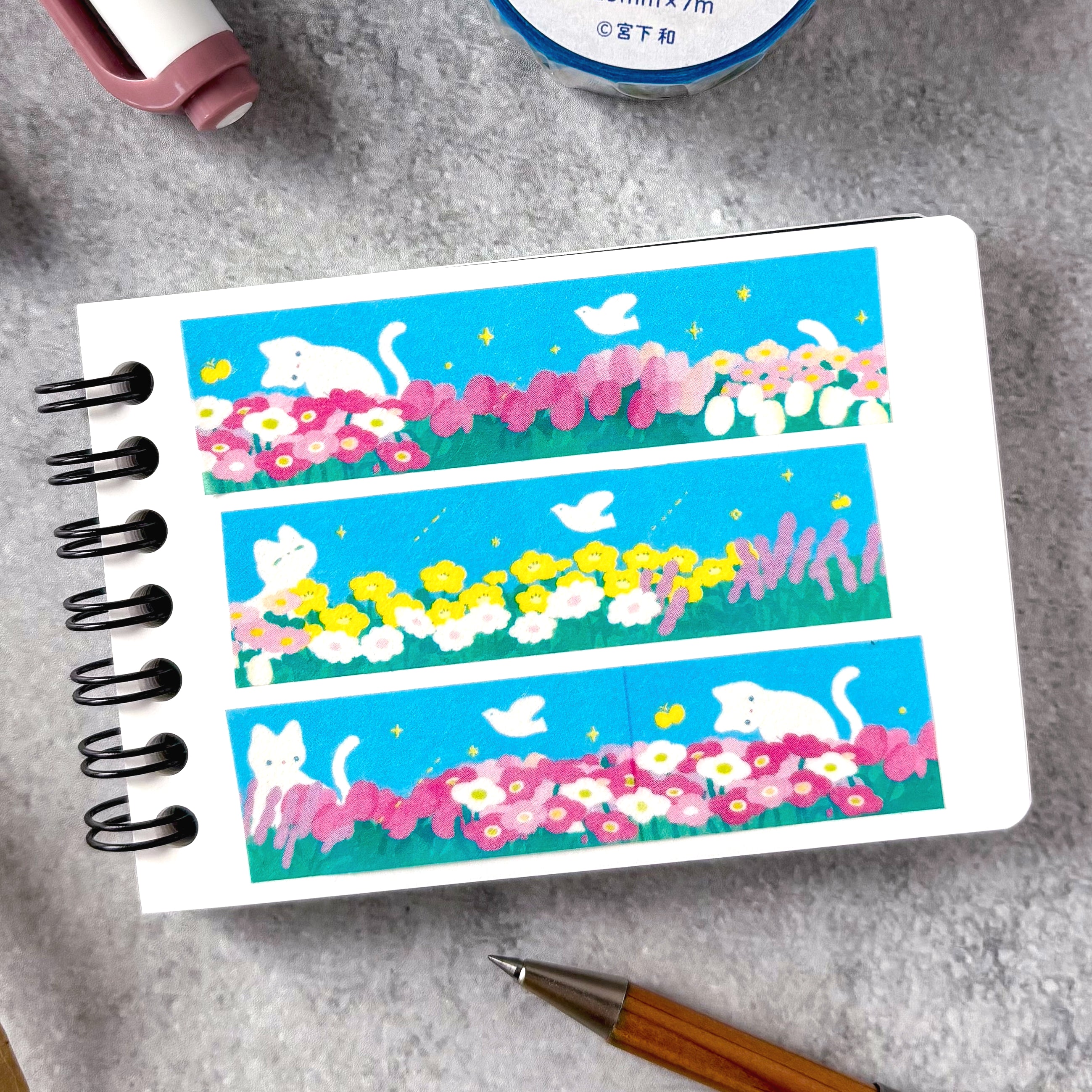 Nodoka Miyashita / Washi Tape - Happy Cat