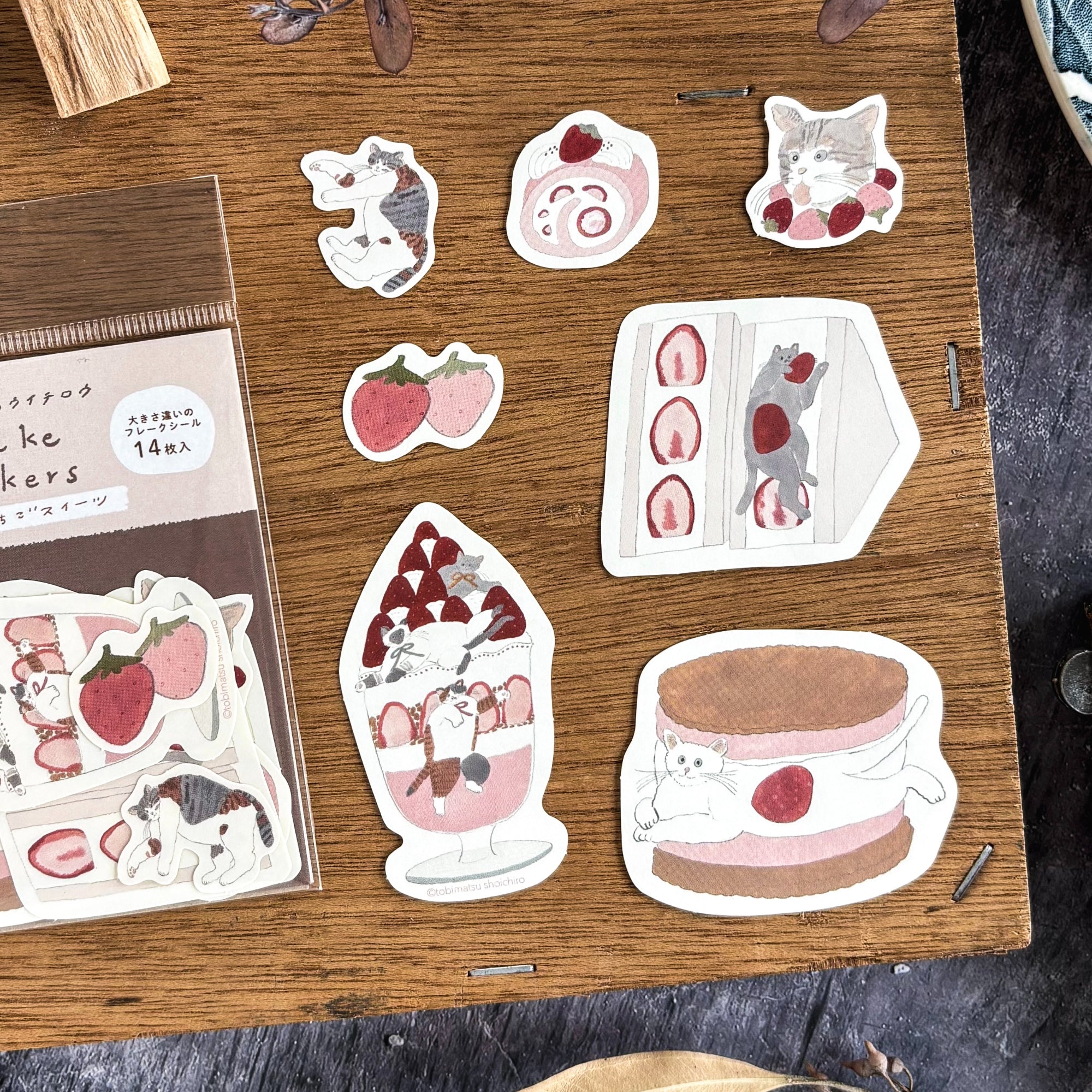 [Limited Edition] Shoichiro Tobimatsu / Flake Stickers - Sweets